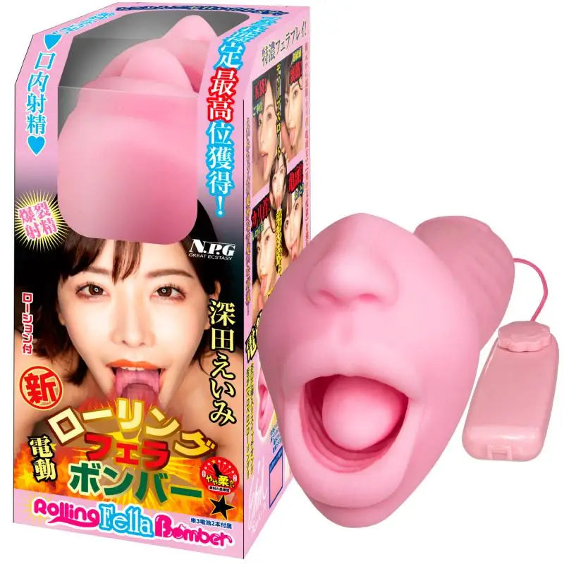 Eimi Fukada Rolling Fella Bomber Tongue Rotating Electric Blowjob Masturbator - Electric Onahole