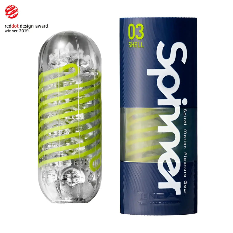 Adult pleasure device TENGA SPINNER 03 SHELL with packaging, perfect as a sex toy accessory