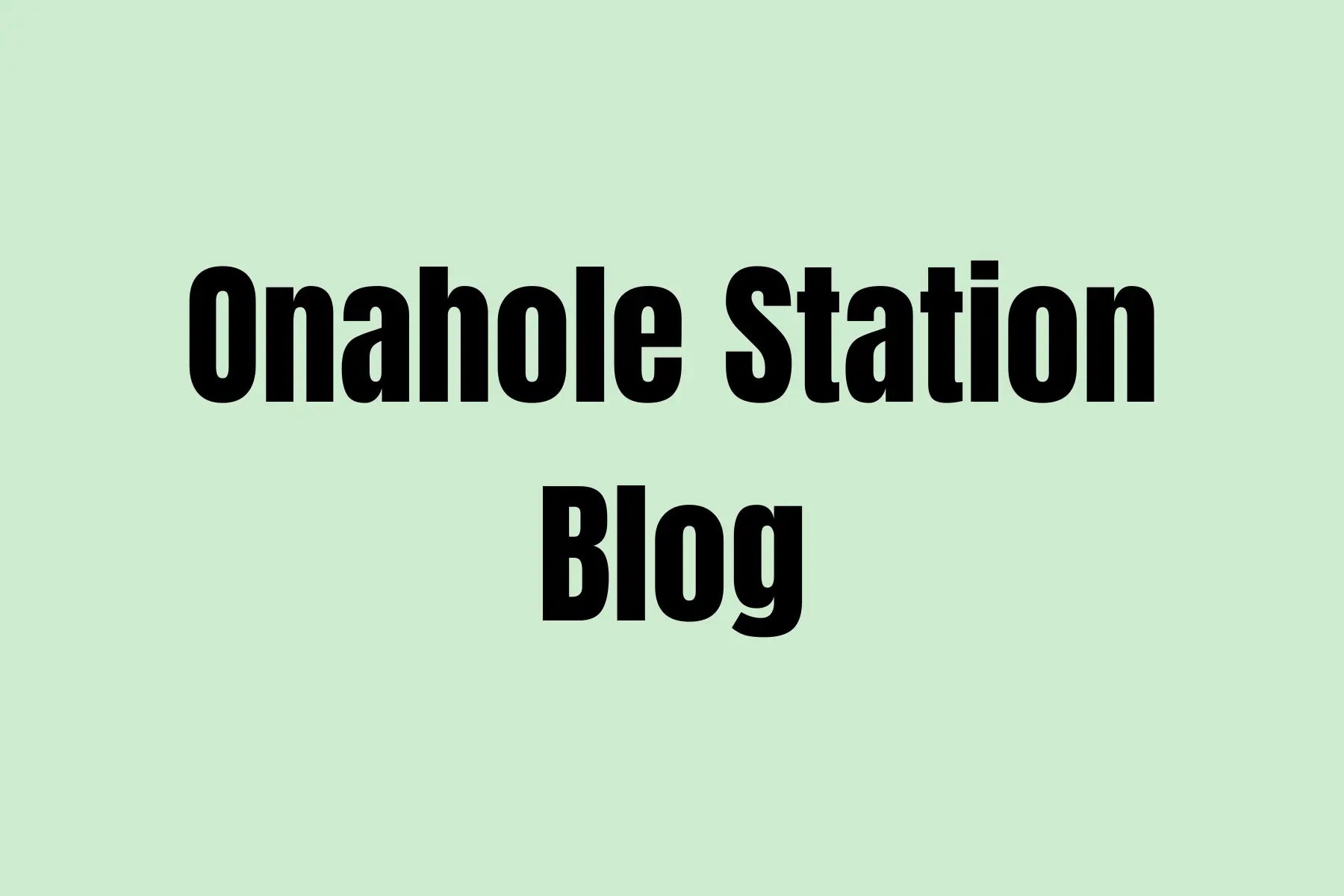 Onahole Station Blog Image Aac4ff13 2a20 4a84 91a4 B1472011ecfc