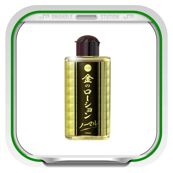 Gold Lotion Normal 120ml bottle with a dark brown cap, featuring AG+ excellent lotion design