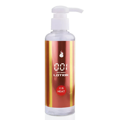 Bottle of Instant 001 Second No-Rinse Lotion Heat 180ml, an excellent water-based lubricant