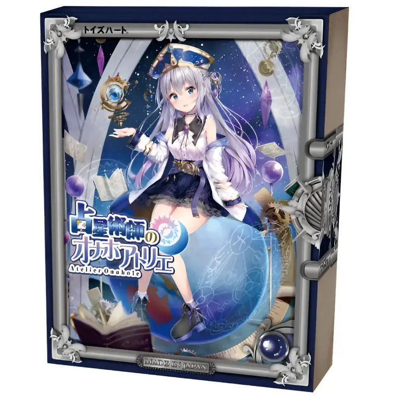 Blue-bound Atelier Onahole box with anime girl cover, perfect for diatom drying fans