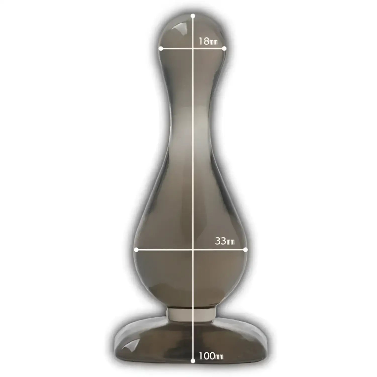 Backfire Newbie W Back Lighthouse High Elasticity Anal Sex Toy Gray Silicone 825