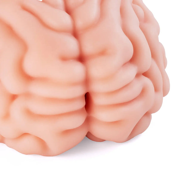 Pink XTC Brain Hacker silicone brain model with detailed folds