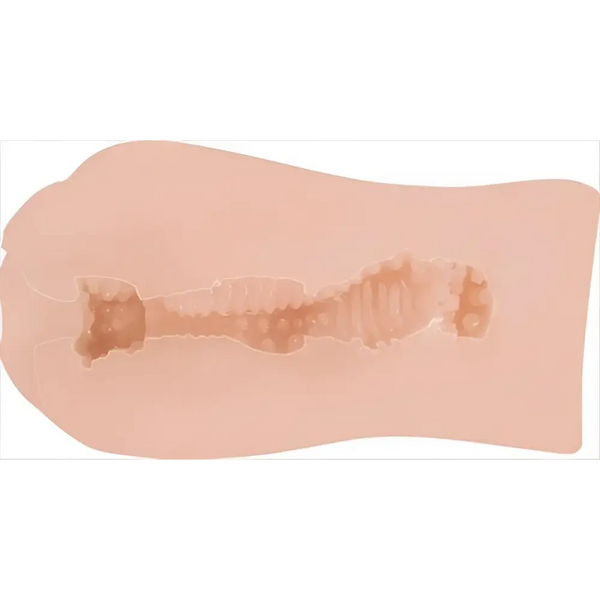 Beige foot-shaped mold with detailed bone design for YUIRA Minami Geki-Nyu breast toy