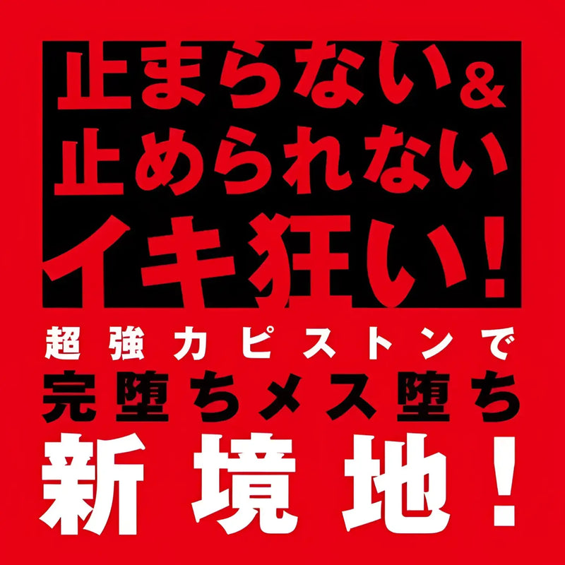 Japanese text on a red background for the Mesuochi Butthole Piston Prostate Massager