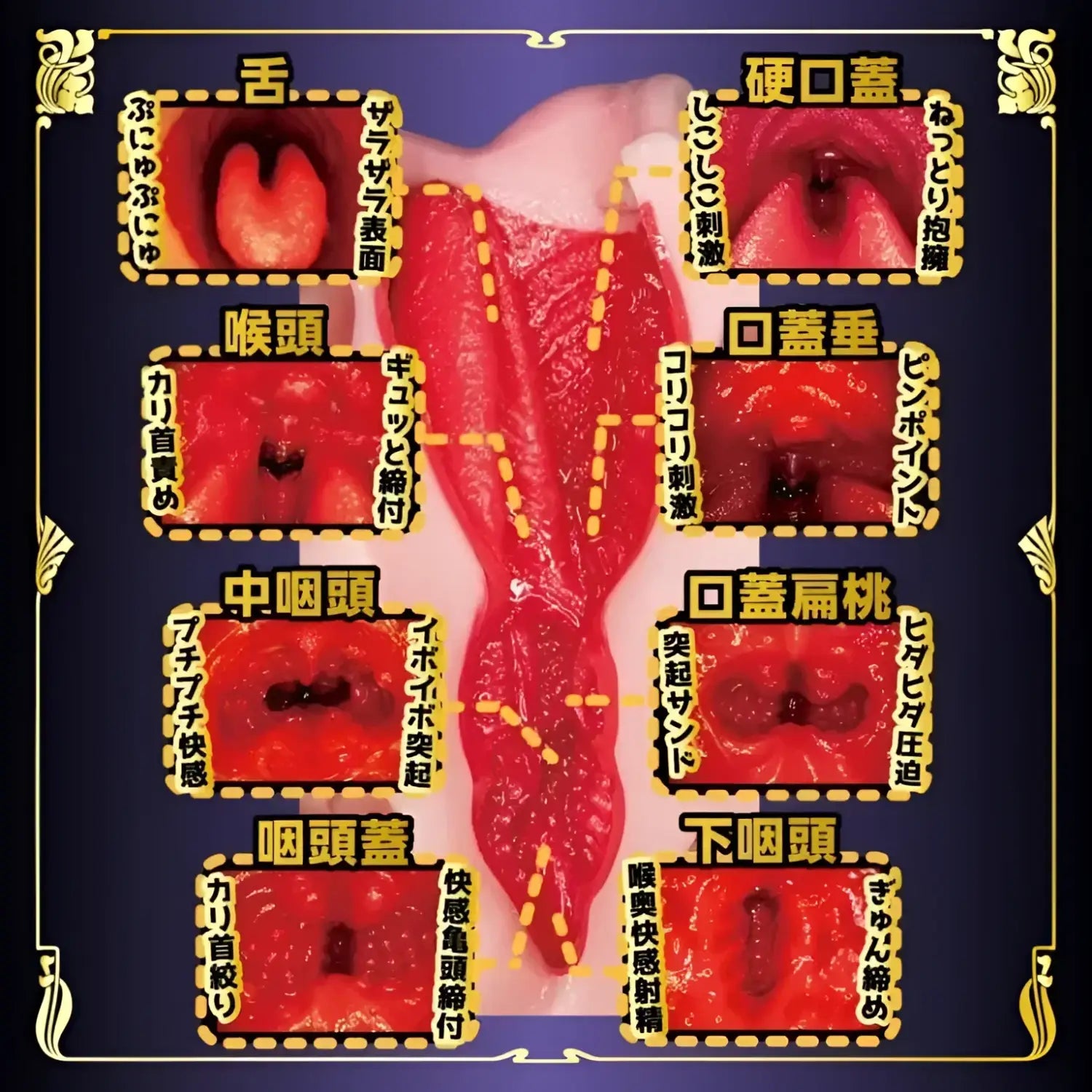 Deep Throat Onahole Slutty Maid Ultra Pleasure Structure Red Pharyngeal Model 615