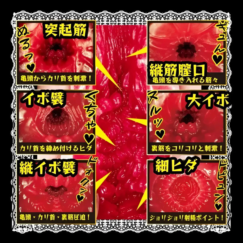 Textured interior of Master’s Exclusive Maid Eimi Fukada Continuous Pleasure Molded Vagina Toy