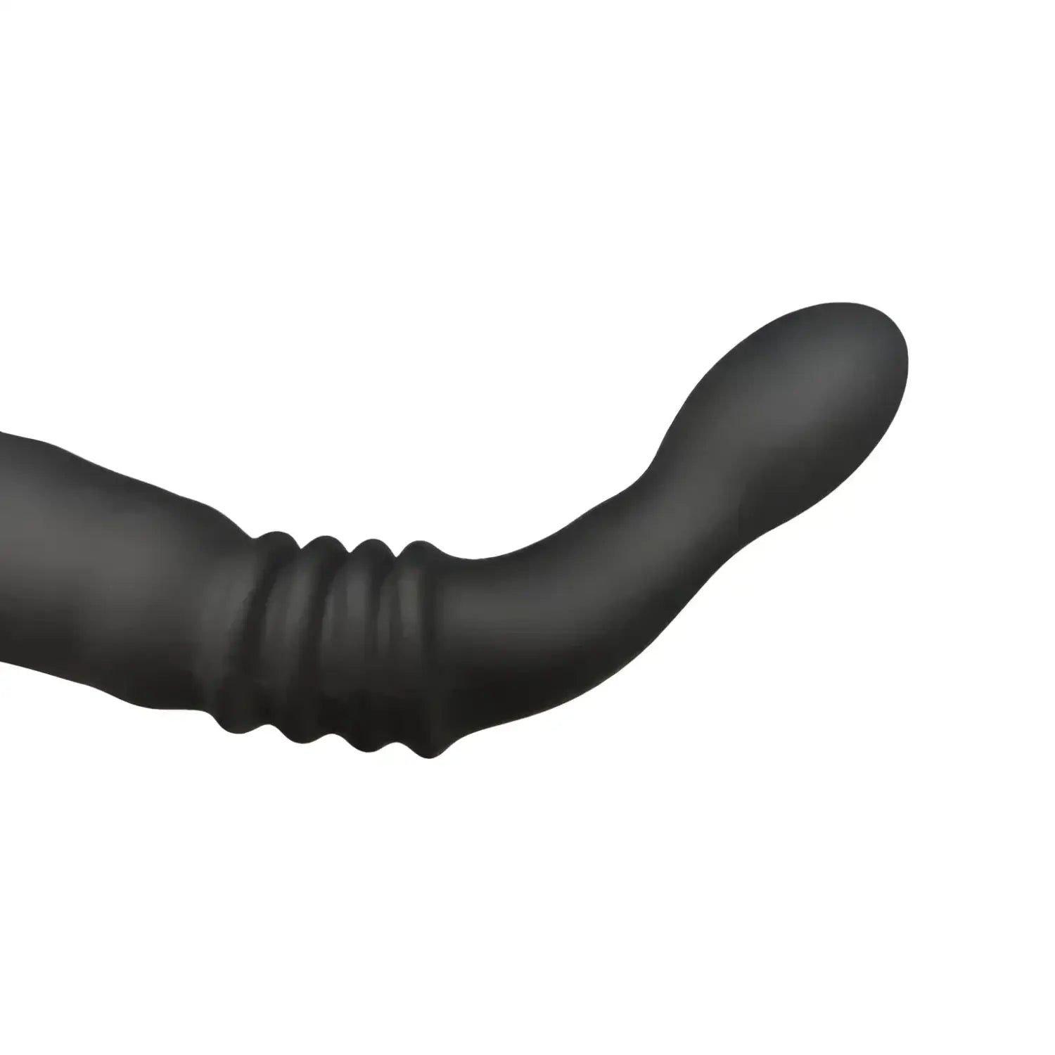 Electric Anal Probe Sex Toy Black Ribbed 786