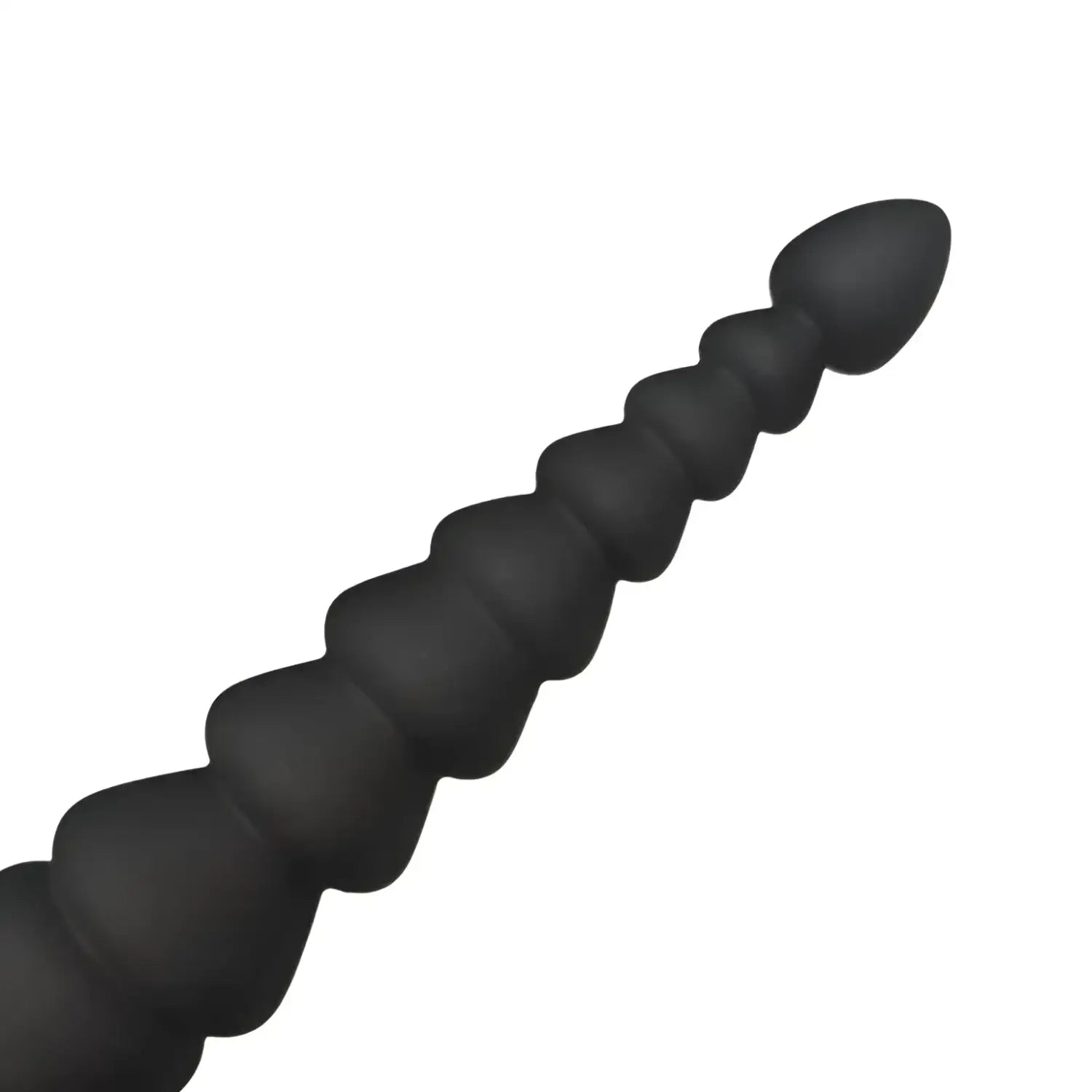 Electric Anal Probe Sex Toy Black Segmented Tapered 959