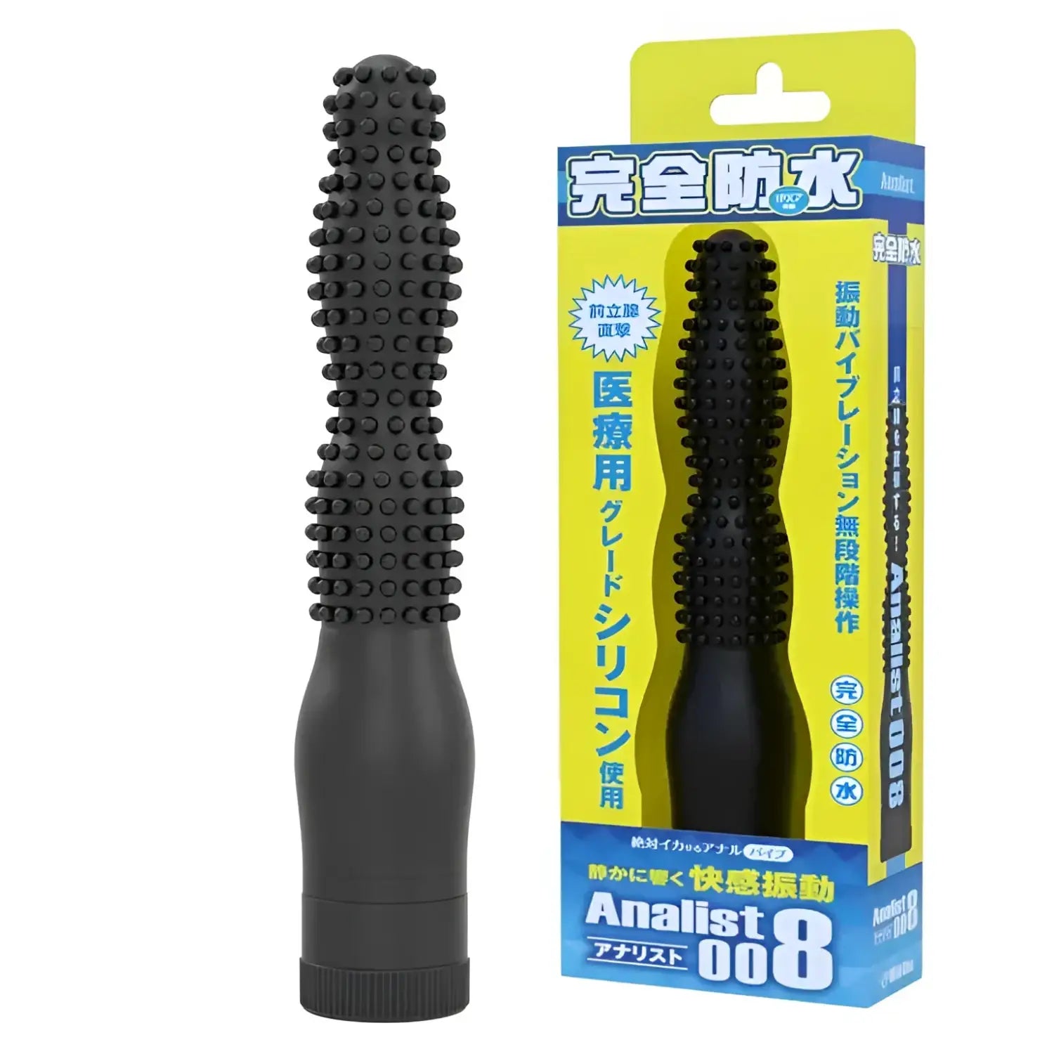 Electric Anal Probe Sex Toy Black Silicone 232