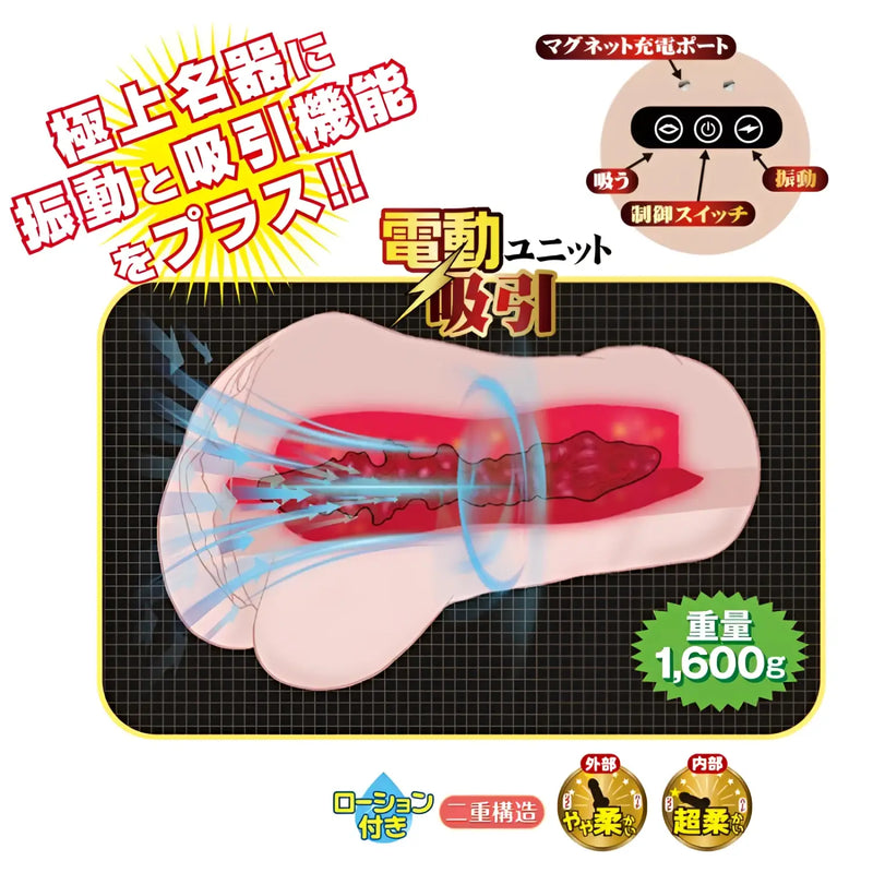 Pink JNPG Fukada Eimi electric masturbator sex toy with suction cups