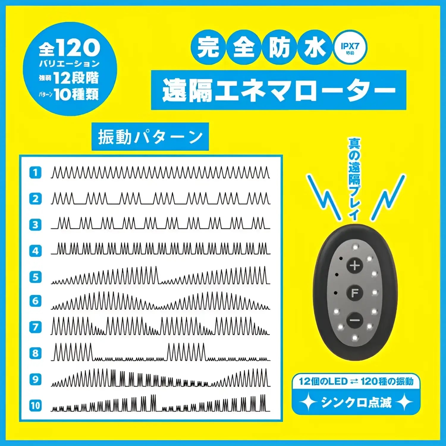 Enema Rotor Anal Remote High Elasticity Butt Plug Vibration Pattern Chart 499