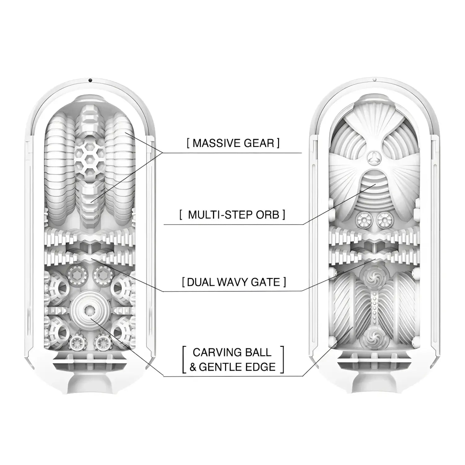 Flip Open Design Makes Cleaning Tenga Hole 544