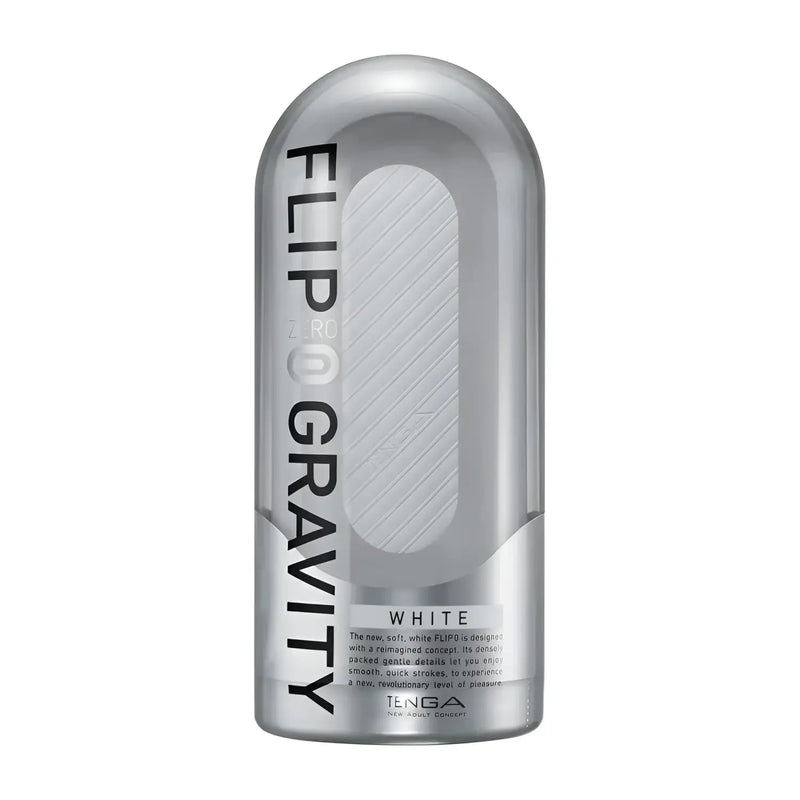 TENGA FLIP HOLE WHITE with flip-open design makes cleaning easy and features textured sleeve