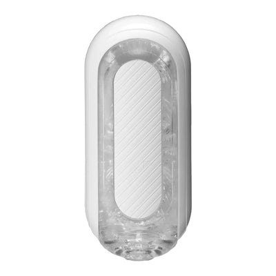 TENGA FLIP HOLE WHITE with flip-open design makes cleaning easy and features textured interior