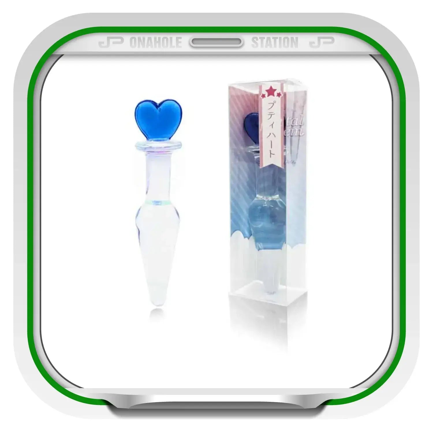 Glass Butt Plug Crystal Gem Heart High Elasticity 819