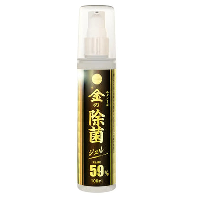 Hand sanitizer spray bottle of Premium Gold Ethanol Disinfectant Gel 100ml