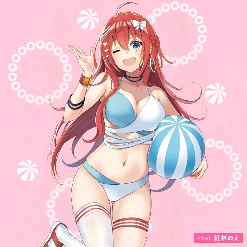 Anime girl in swimsuit promoting HON-MONO TACO Ultra-Realistic Cervix-Bending Wave-Tight