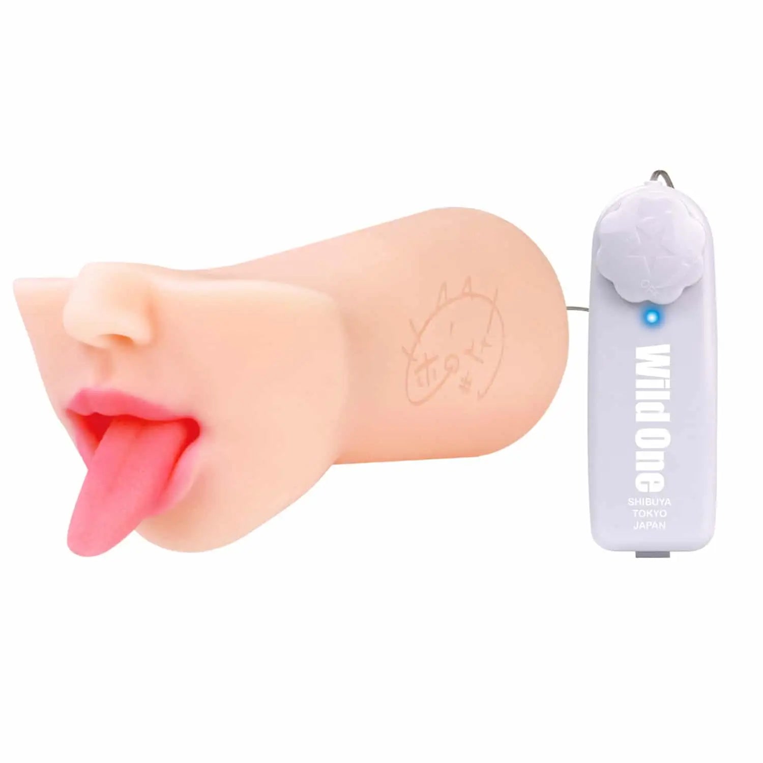 Honoka Tsujii Tongue God Blowjob Vibrating Masturbator Flesh Colored Sex Toy 707