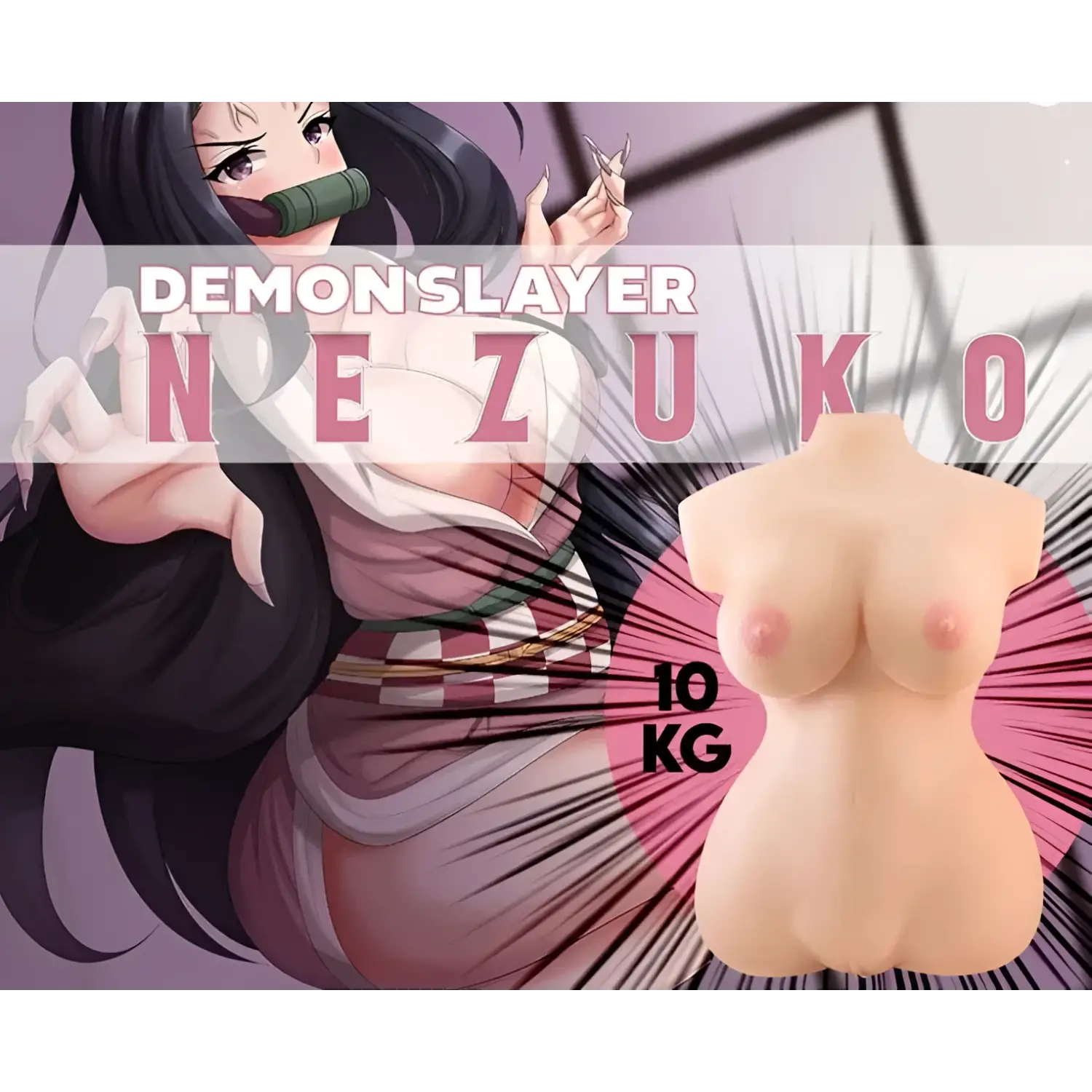 Internal Skeleton Nezuko Demon Torso Gel Filled Breasts Seiraku Toys Womb 240