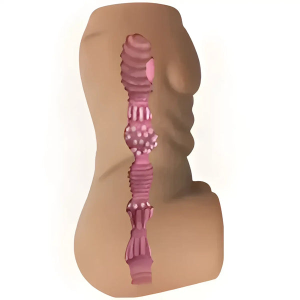 Flesh-toned K2MAN Ketsuman Core Forbidden Ultra Constriction male masturbator with texture