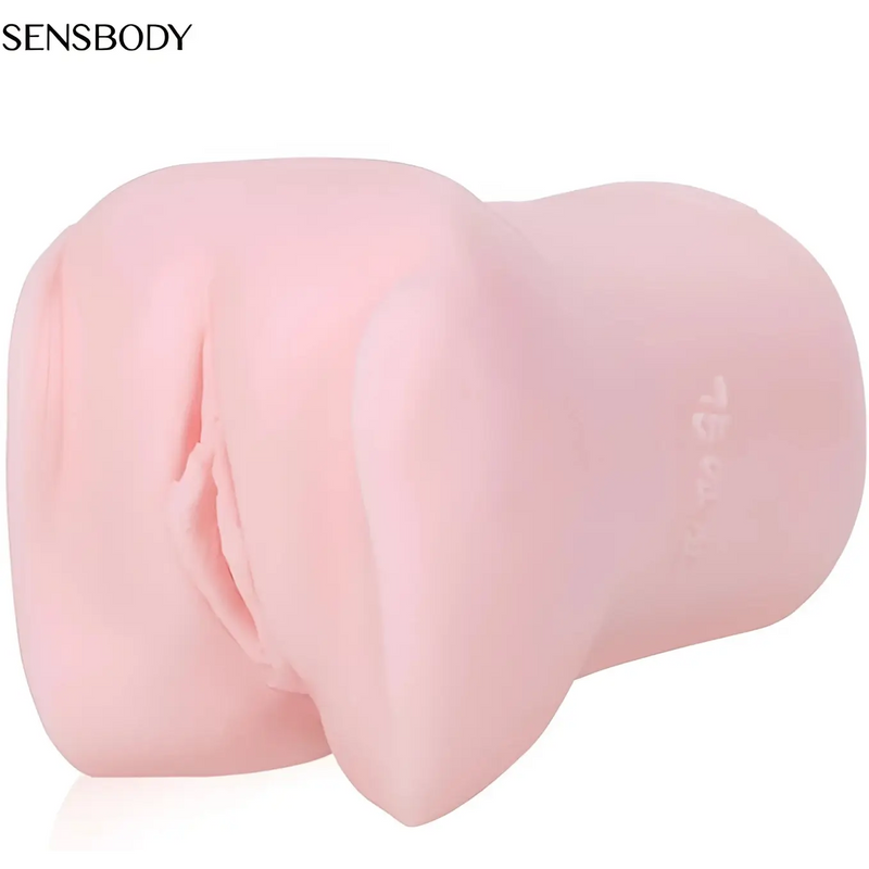 Pink Sensbody Kang Yeonjin onahole with curved textured toy
