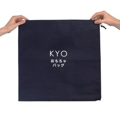 Navy blue Kyo Toy Sack Big drawstring bag with white kyo logo