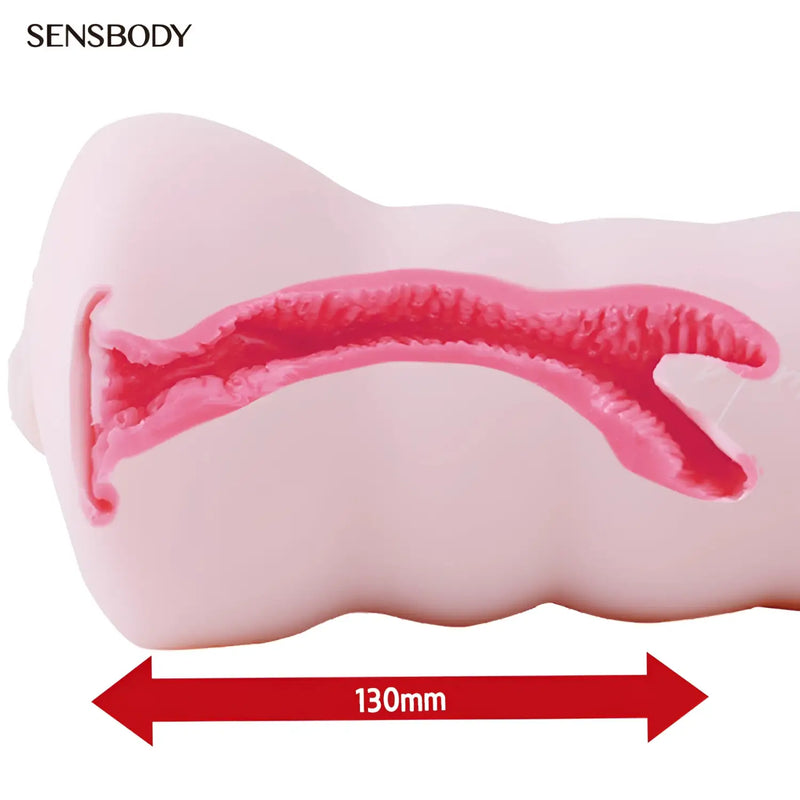 Lee Chae-dam Sensbody pink curved 130mm silicone onahole sex toy