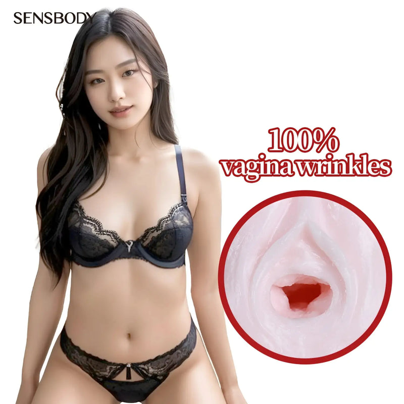 Black lace lingerie set with red trim for Lee Eunbi Korean college student onahole