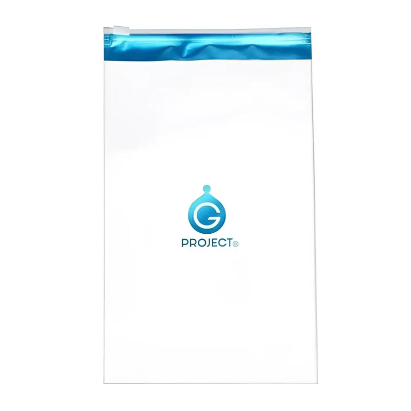 Large-capacity leak-proof storage bag for male sex toys with blue trim design