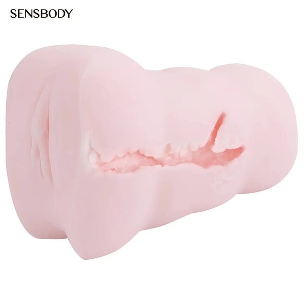 Pink silicone Goddess Asia onahole with textured inner channels inspired by Mao Hamasaki