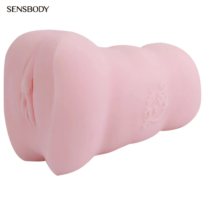 Sensbody Mao Hamasaki onahole: pink silicone hand toy with textures