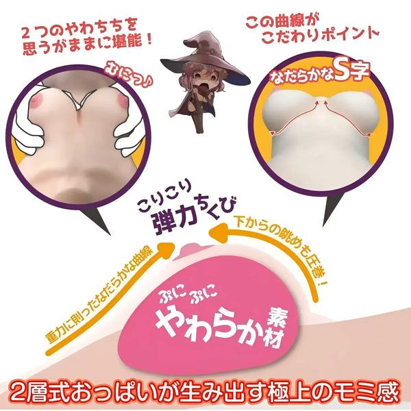 Anime-style advertisement for Maria Nordahl’s Magical Soft Breasts and 3D Bone System