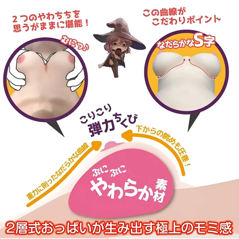 Anime-style advertisement for Maria Nordahl’s Magical Soft Breasts and 3D Bone System