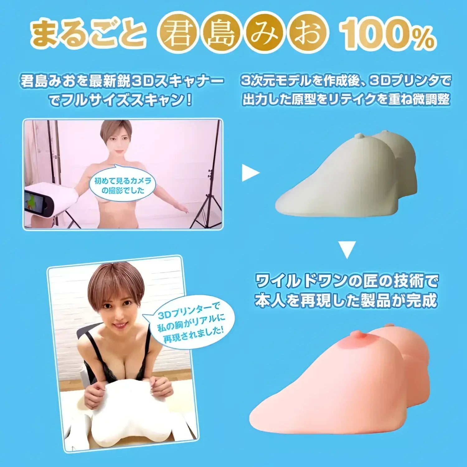 Mio Kimijima Divine Boobs Top Class Advertisement 3d Printed Breast Onatit 796