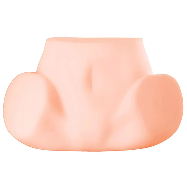 Flesh-toned silicone torso with hips for Mode Design Secret Peach Hip onahole holder