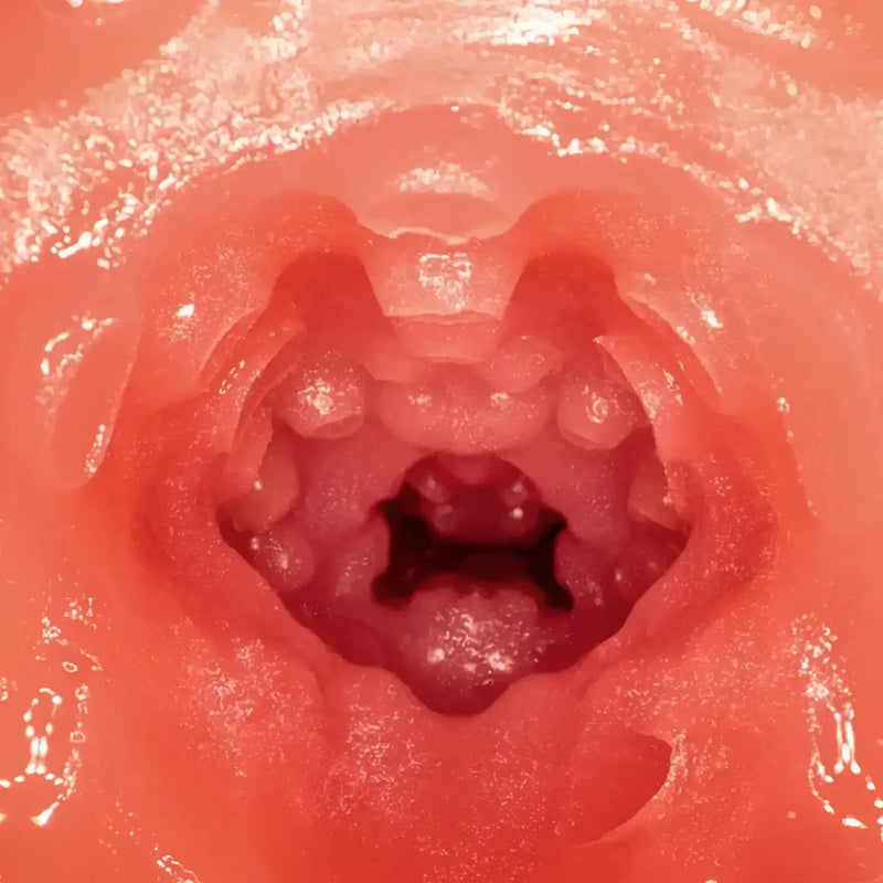 Pink textured interior of the AV Mini Masterpiece Nao Jinguji Vagina Meiki