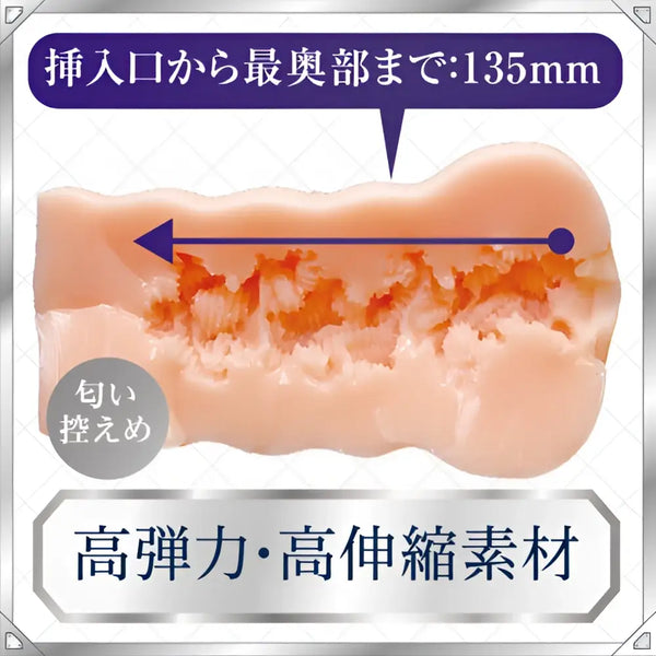 Tamatoys AIV No.13 pink silicone masturbator with neural synapse ridges