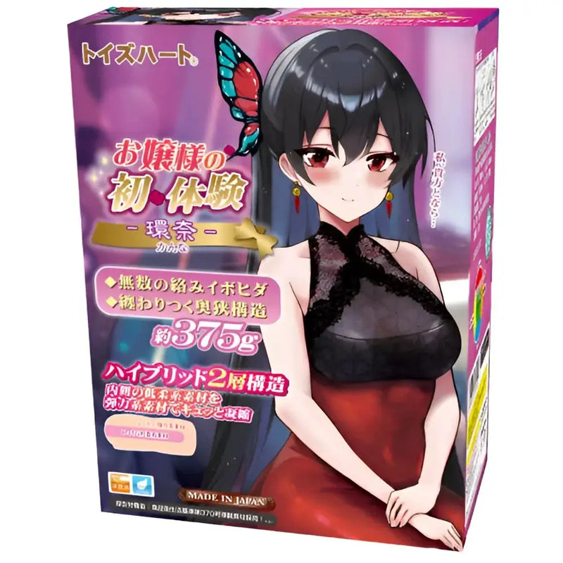 Anime girl in red dress on box for TOYSHEART Ojousama Virgin Debut sex toy