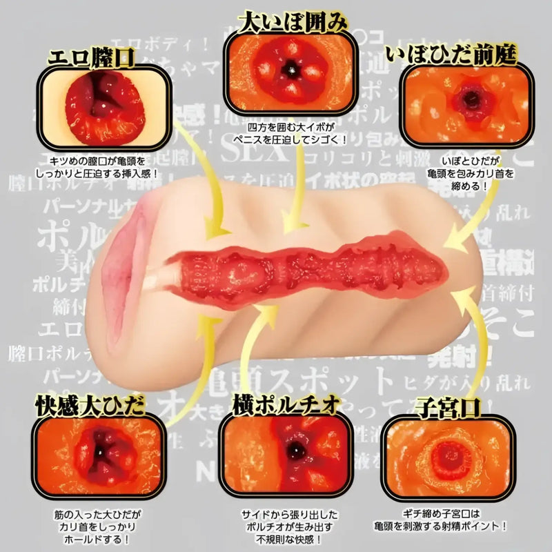 Sex toy with internal textures, Nurse Yayoi Miduki mini masterpiece for pleasure