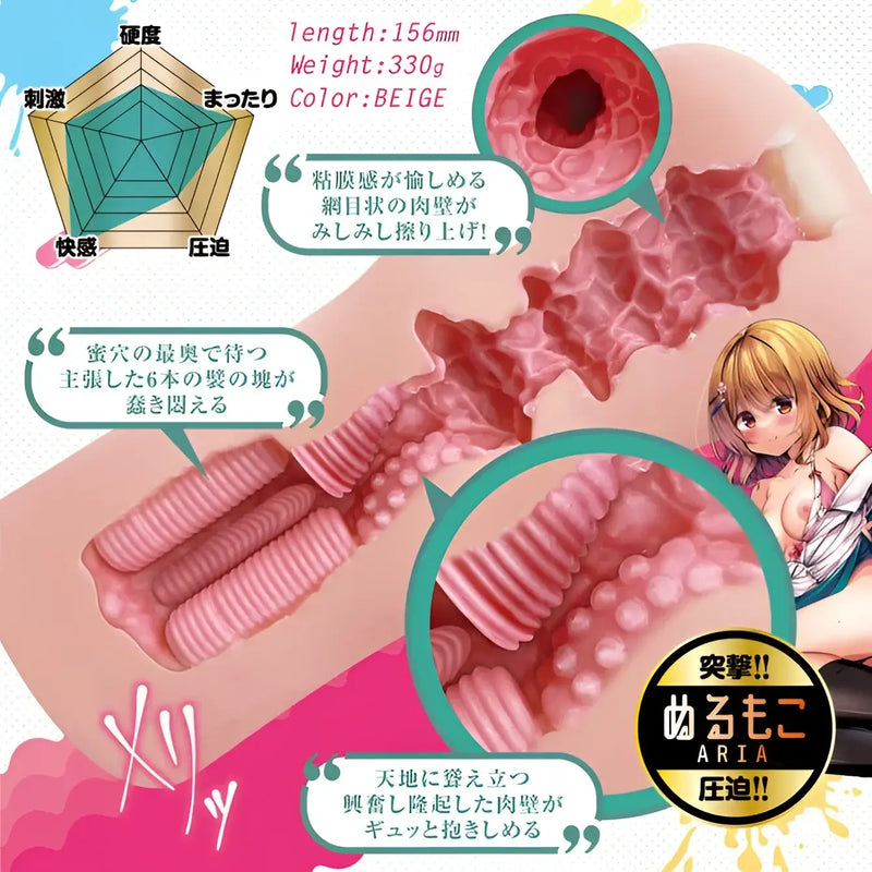 Onanism Lab Nurumoko Purely Gentle Virgin Fleshlight with detailed internal textures