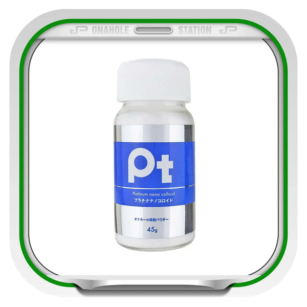 Silver bottle with blue label of Onahole Disinfectant Powder for hygiene and care
