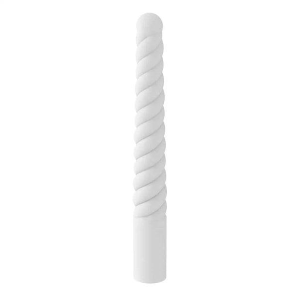 White twisted candle for the Onahole Dry Stick, perfect for drying and disinfecting