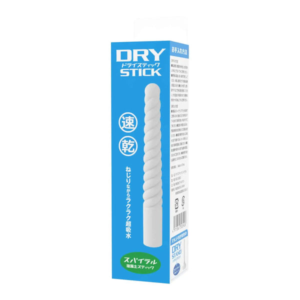 Onahole Dry Stick Spiral packaging featuring an ultra-absorbent drying stick for easy use