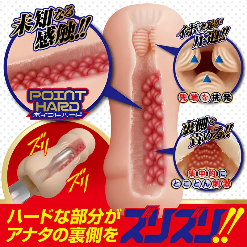 Onanism Lab Ura-Zuri Point-Hard Focused Friction Masturbator with flesh-colored internal textures