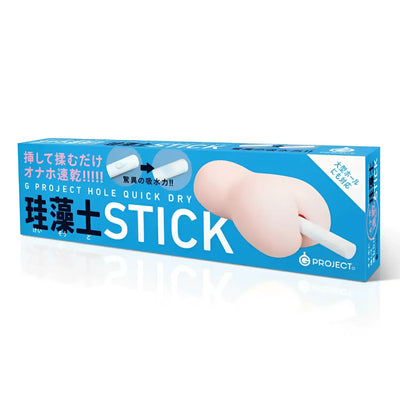 Blue box featuring the G Project Hole Quick Dry Stick for fun and safety