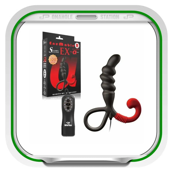 Black and red Enemable R EX Type-α prostate massager for ultimate prostate pleasure
