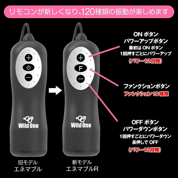 Two black vibrators with remote controls for prostate pleasure from Enemable R EX Type-β