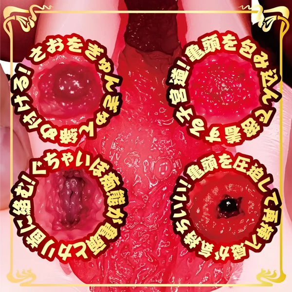 Graphic depiction of vaginal openings for Rima Arai Mini Masterpiece Vagina Meiki